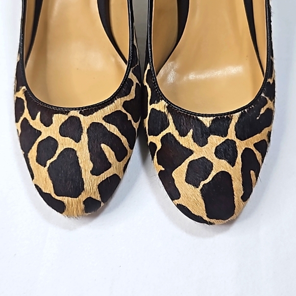 Talbots Calf leather fur Cheetah pumps 8 - Picture 6 of 8